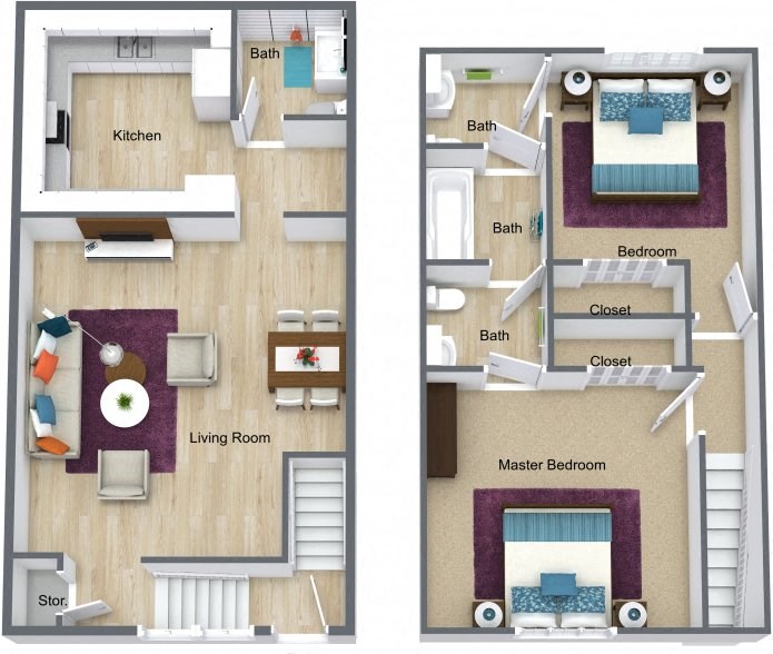2 bedroom 2.5 bath townhome 2 bedroom 2.5 bath townhome